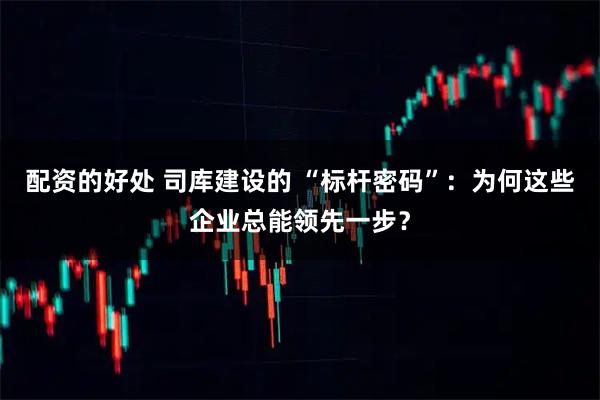 配资的好处 司库建设的 “标杆密码”：为何这些企业总能领先一步？
